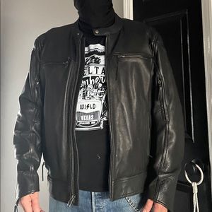 Black motorcycle jacket